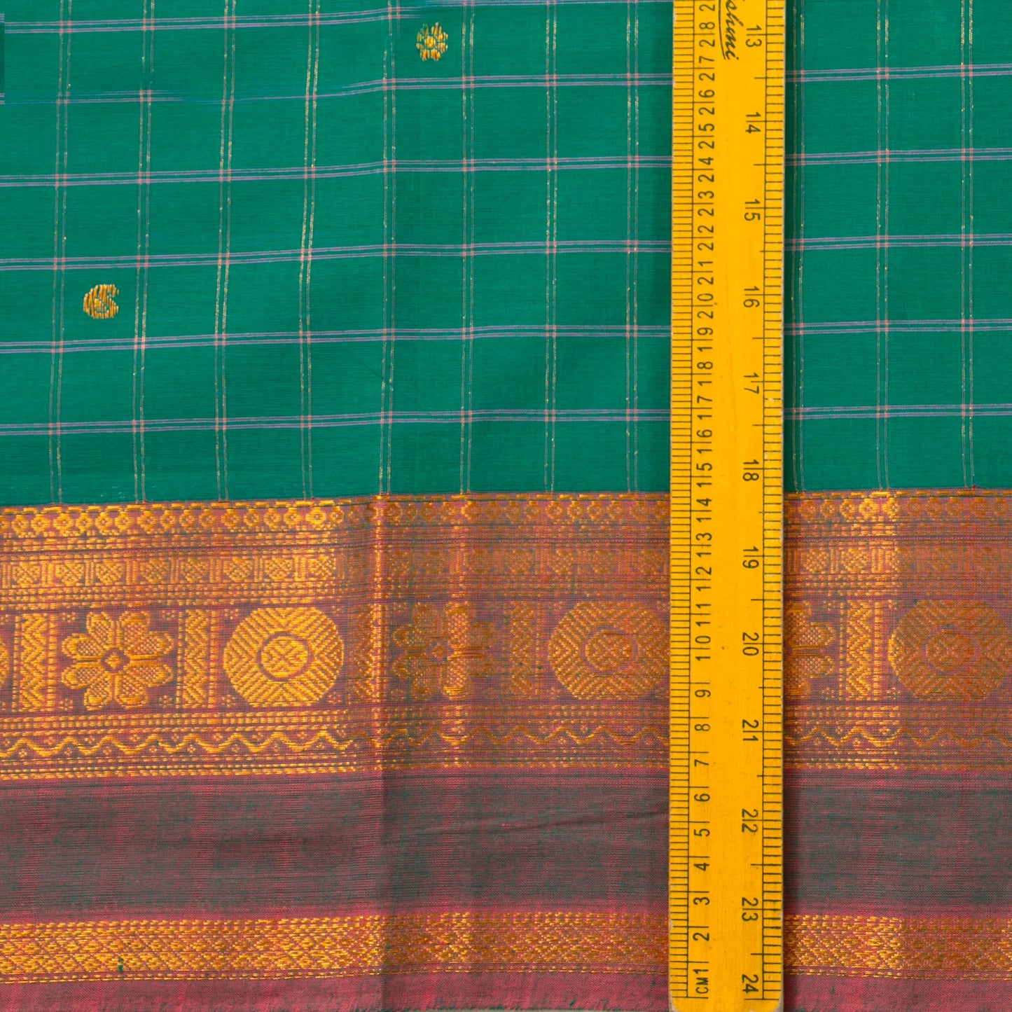 Green And Mauve Chettinad Cotton Saree PV SK CC 279