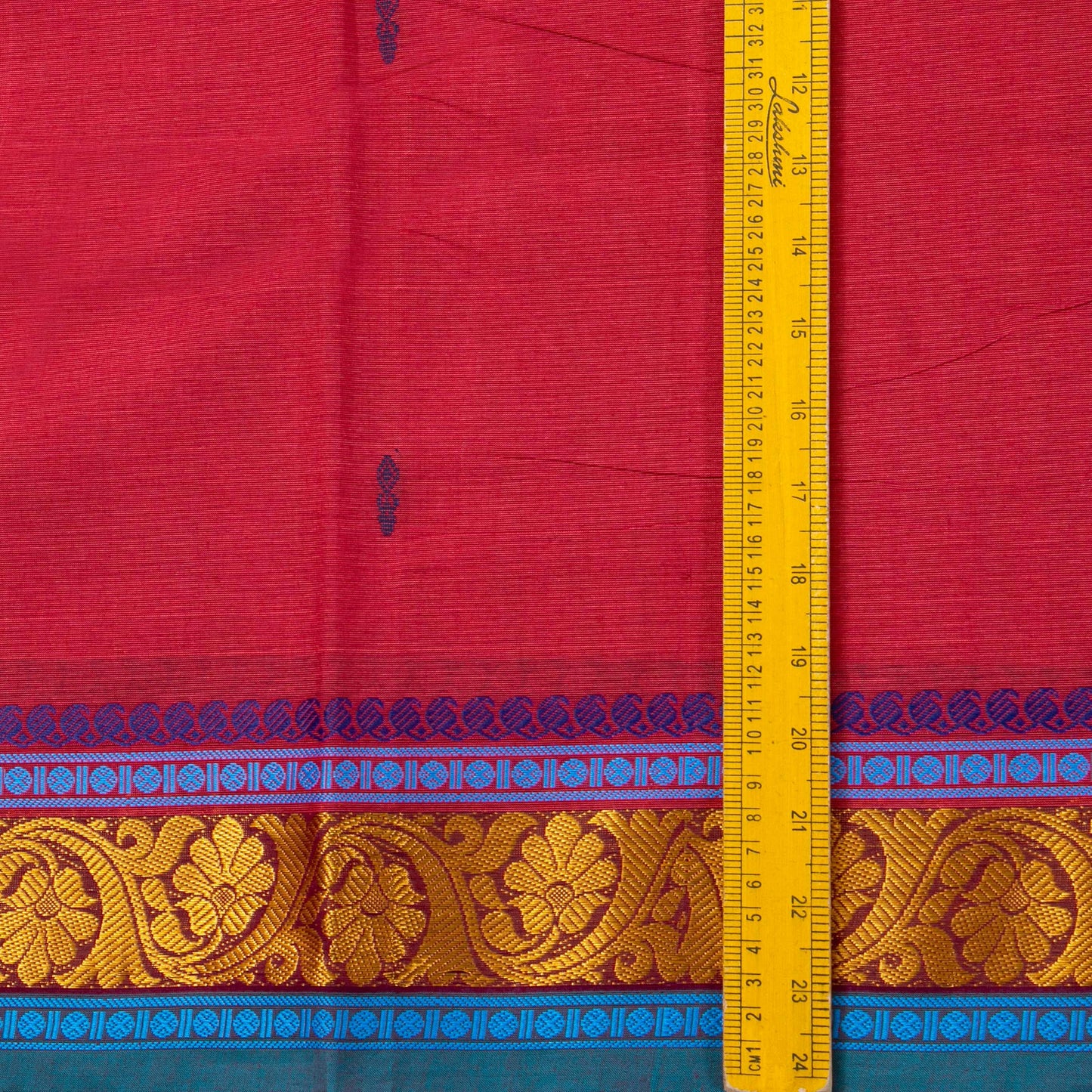 Pink And Blue Chettinad Cotton Saree PV SK CC 225