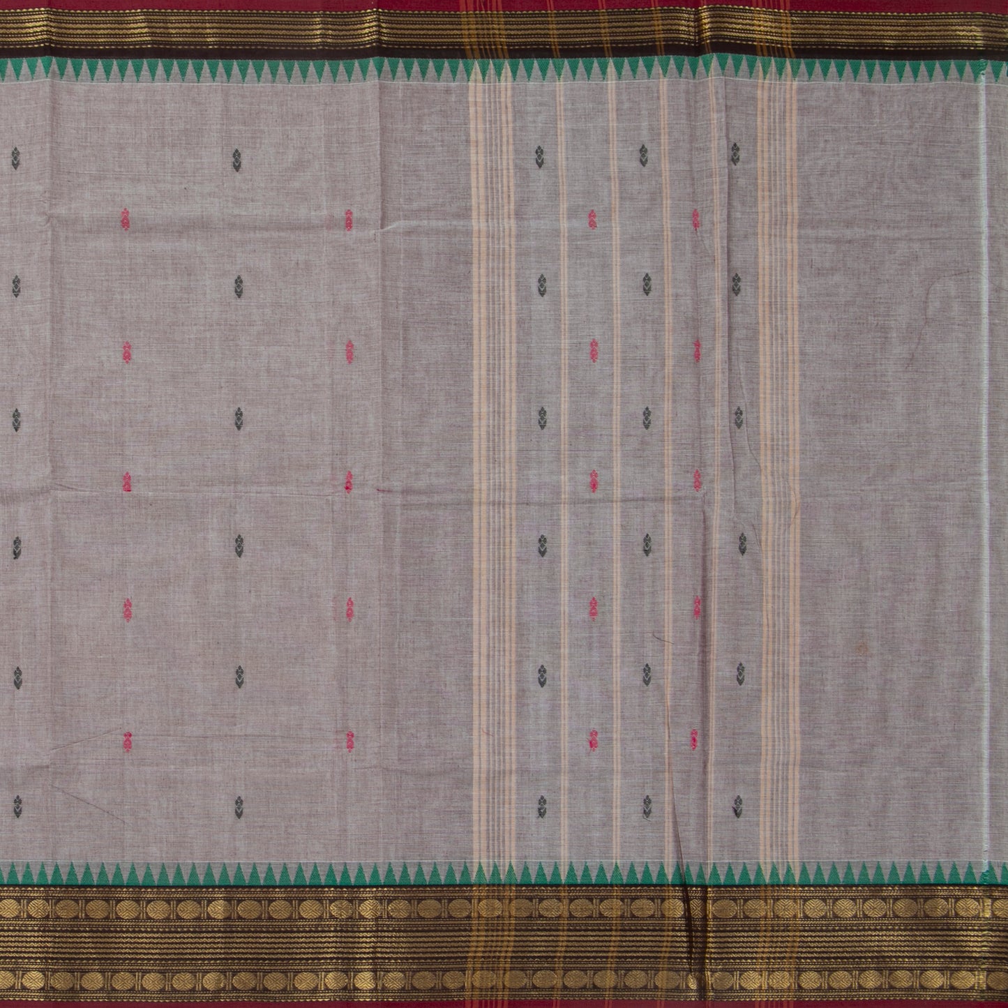 Mauve And Maroon Kanchi Cotton Saree For Festive Wear PV MM KC 399