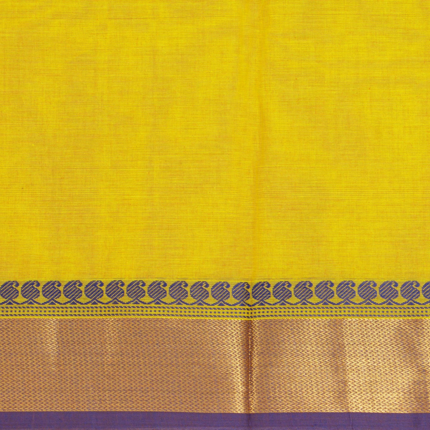 Yellow Kanchi Cotton Saree For Festive Wear PV MM KC 397