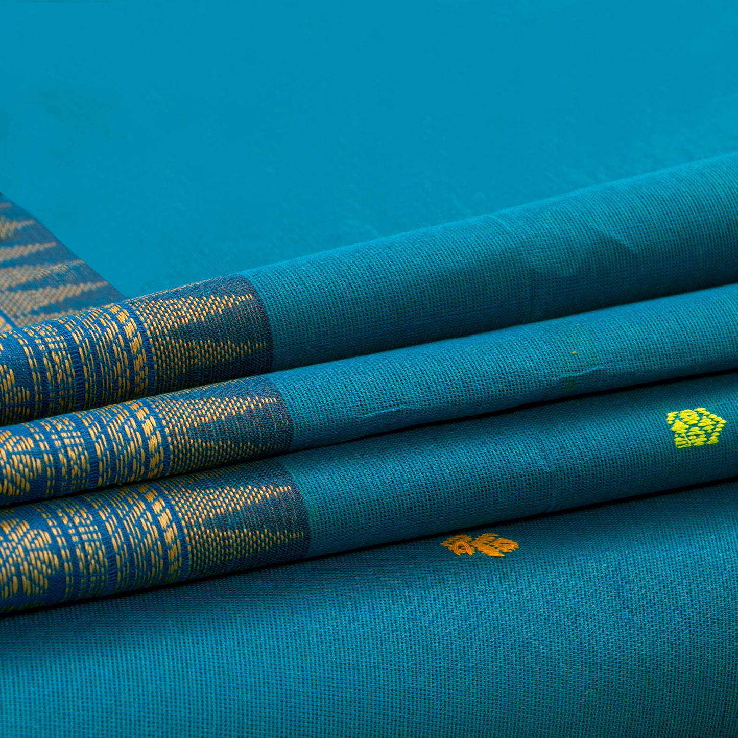 Blue Chettinad Cotton Saree PV SK CC 219