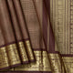 Brown Kanchipuram Silk Saree For Bridal Wear PV NYC 1991