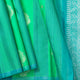 Sea Green And Blue Kanchipuram Silk Saree For Festive Wear PV NYC 2019