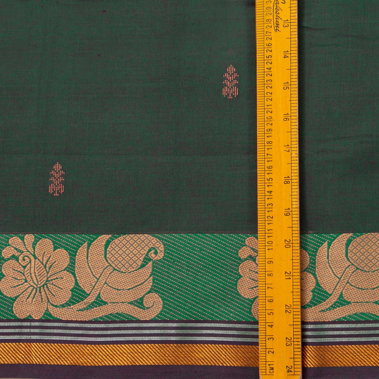 Green Chettinad Cotton Saree PV SK CC 228 - Cotton Saree - Panjavarnam PV SK CC 228