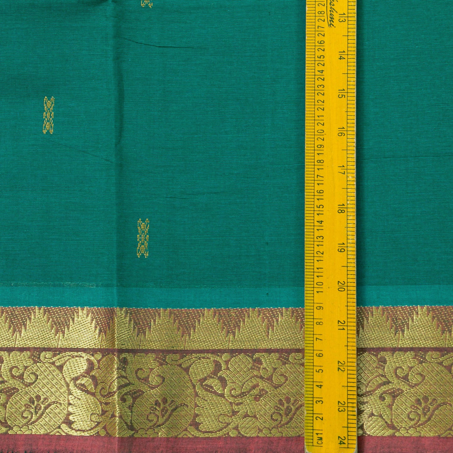 Green Chettinad Cotton Saree PV SK CC 236 - Cotton Saree - Panjavarnam PV SK CC 236
