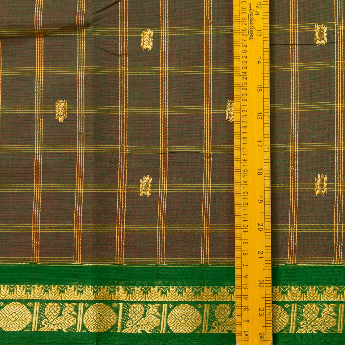 Green Chettinad Cotton Saree PV SK CC 266