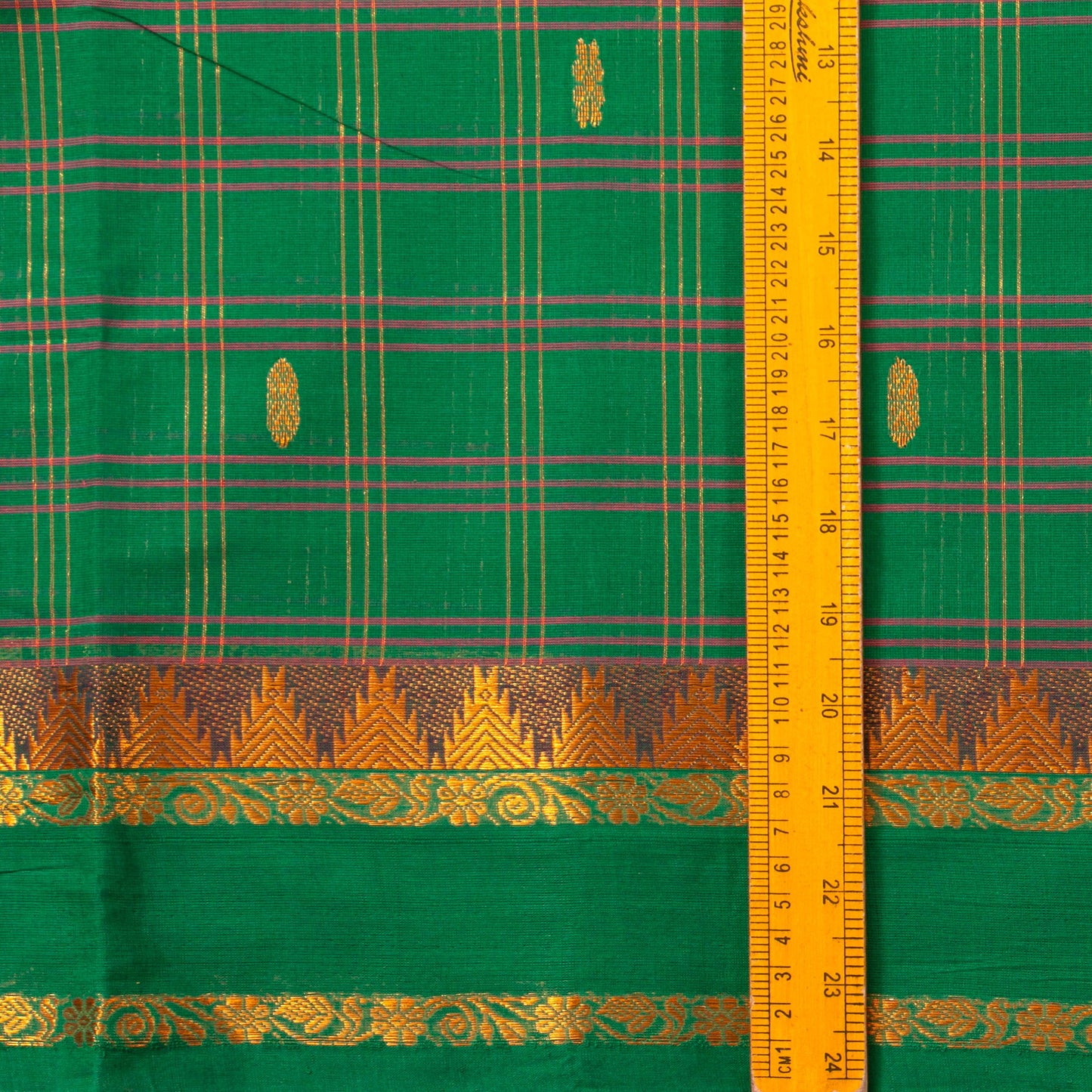 Green Chettinad Cotton Saree PV SK CC 263