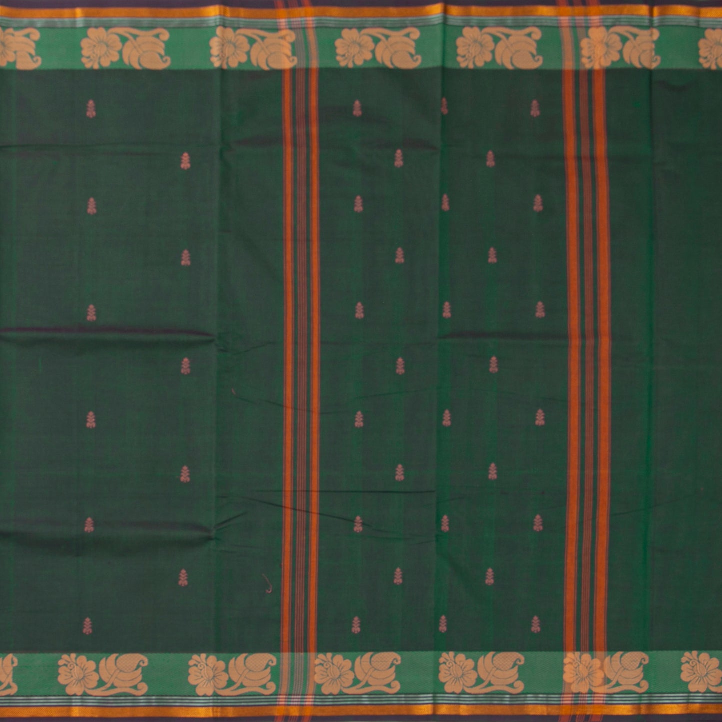 Green Chettinad Cotton Saree PV SK CC 228