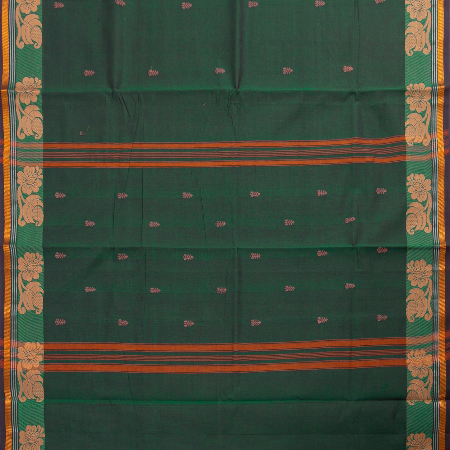 Green Chettinad Cotton Saree PV SK CC 228