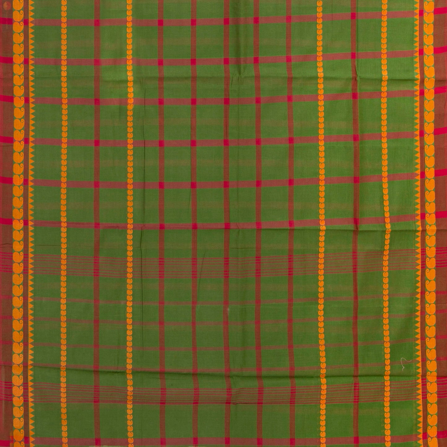Green Chettinad Cotton Saree PV SK CC 212