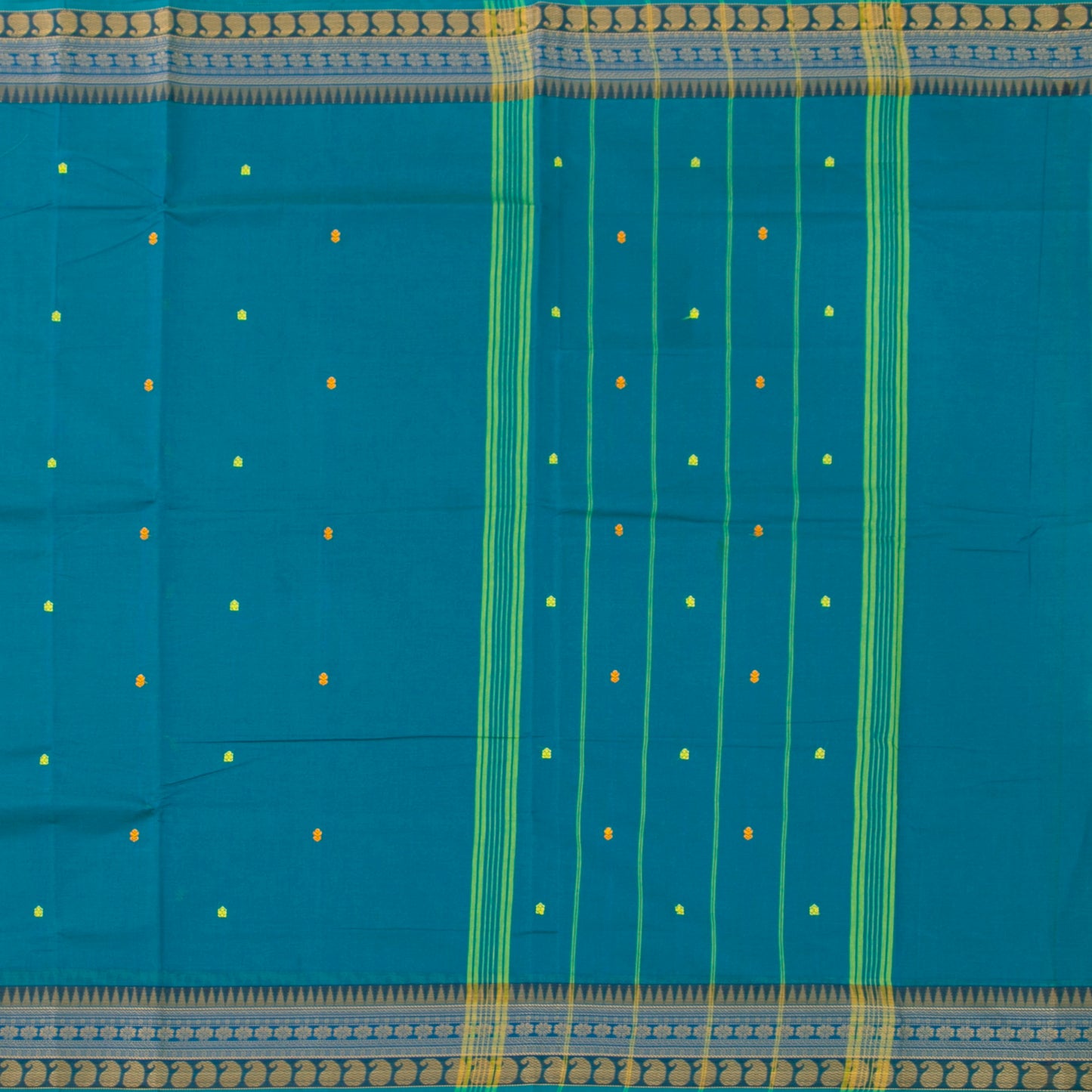 Blue Chettinad Cotton Saree PV SK CC 219