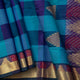 Multi Colour Checks Kanchi Silk Cotton Saree For Festive Wear VP SC 177