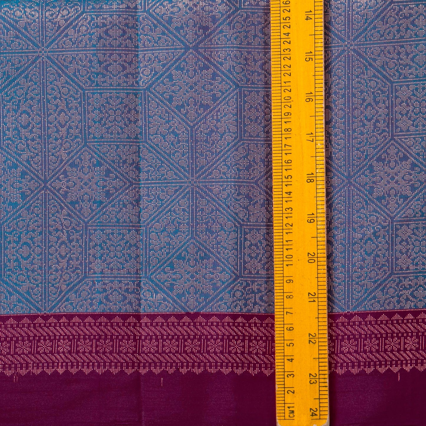 Blue And Magenta Handwoven Soft Silk Saree With Antique Gold Zari For Festive Wear PV RSP 211