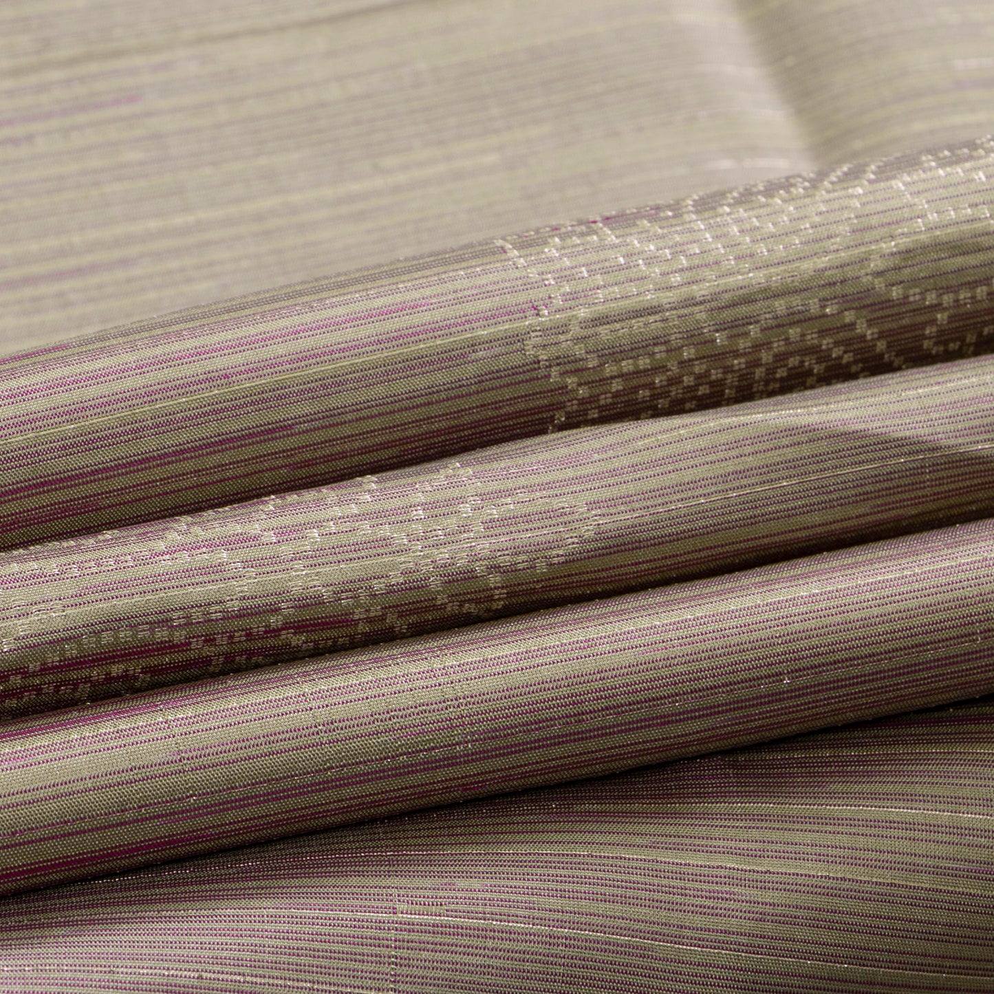 Fawn And Moss Green Handwoven Soft Silk Saree With Silver Zari For Festive Wear PV RSP 205