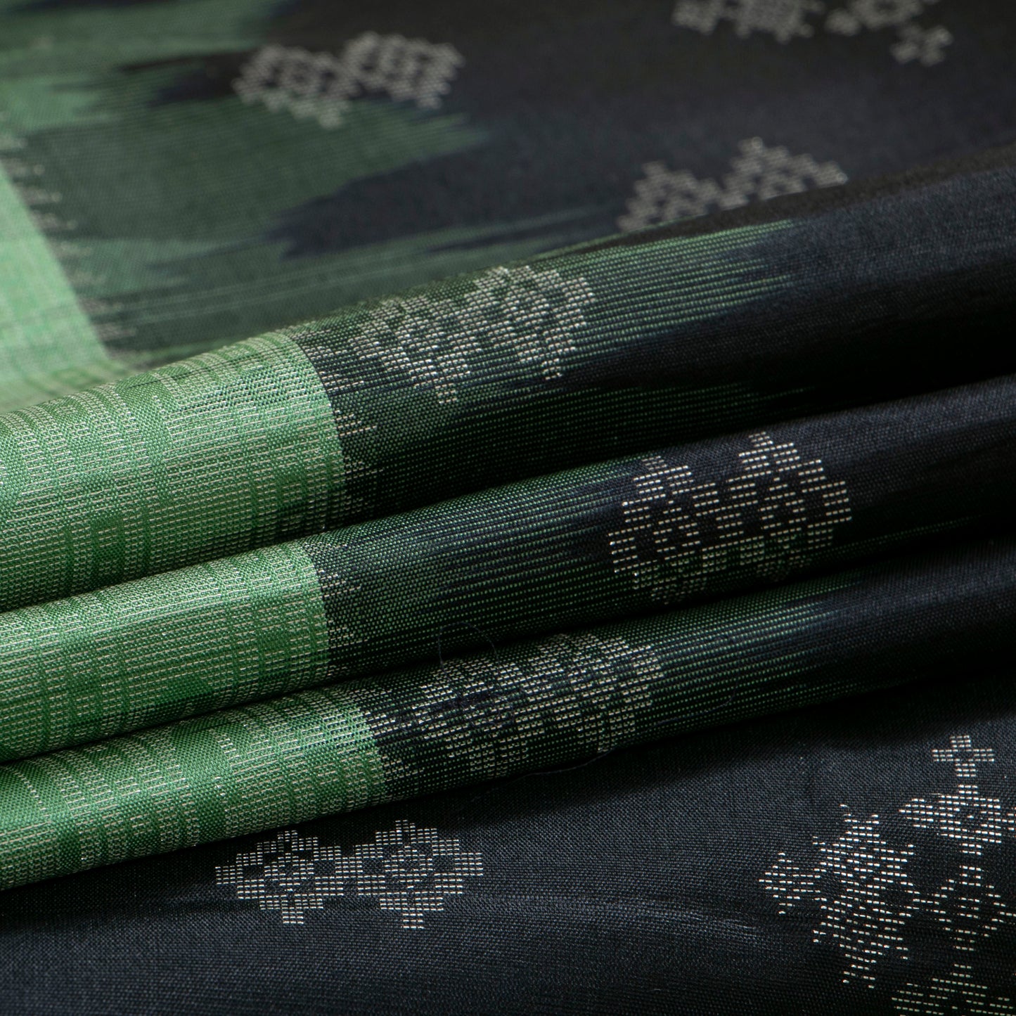 Black And Green Kanchipuram Soft Silk Saree For Festive Wear PV RSP 180