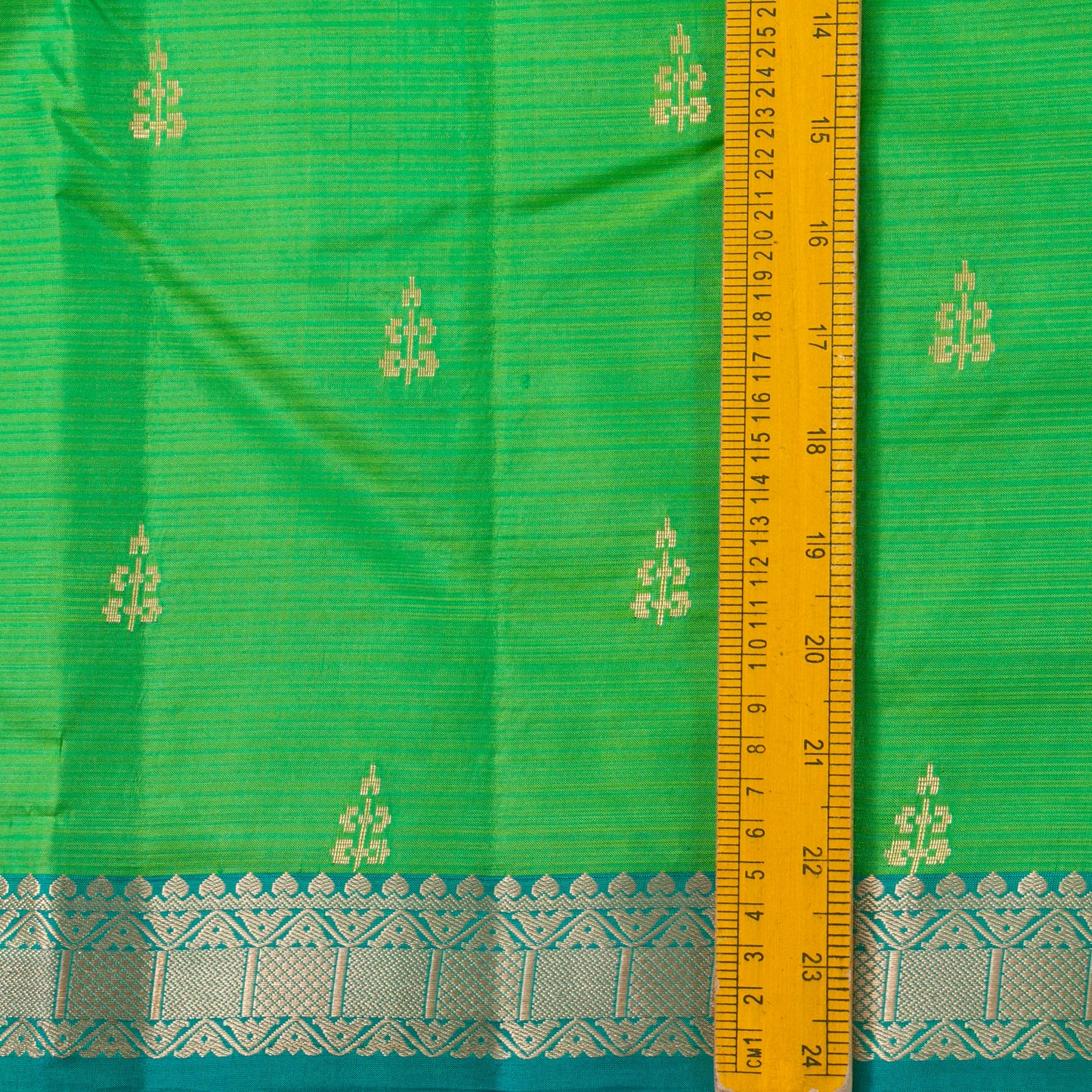 Green And Blue Kanchipuram Soft Silk Saree For Festive Wear PV RSP 213