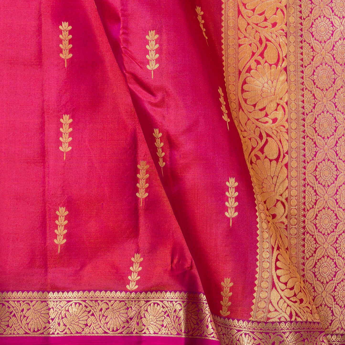 Pink Kanchipuram Soft Silk Saree For Festive Wear PV RSP 219