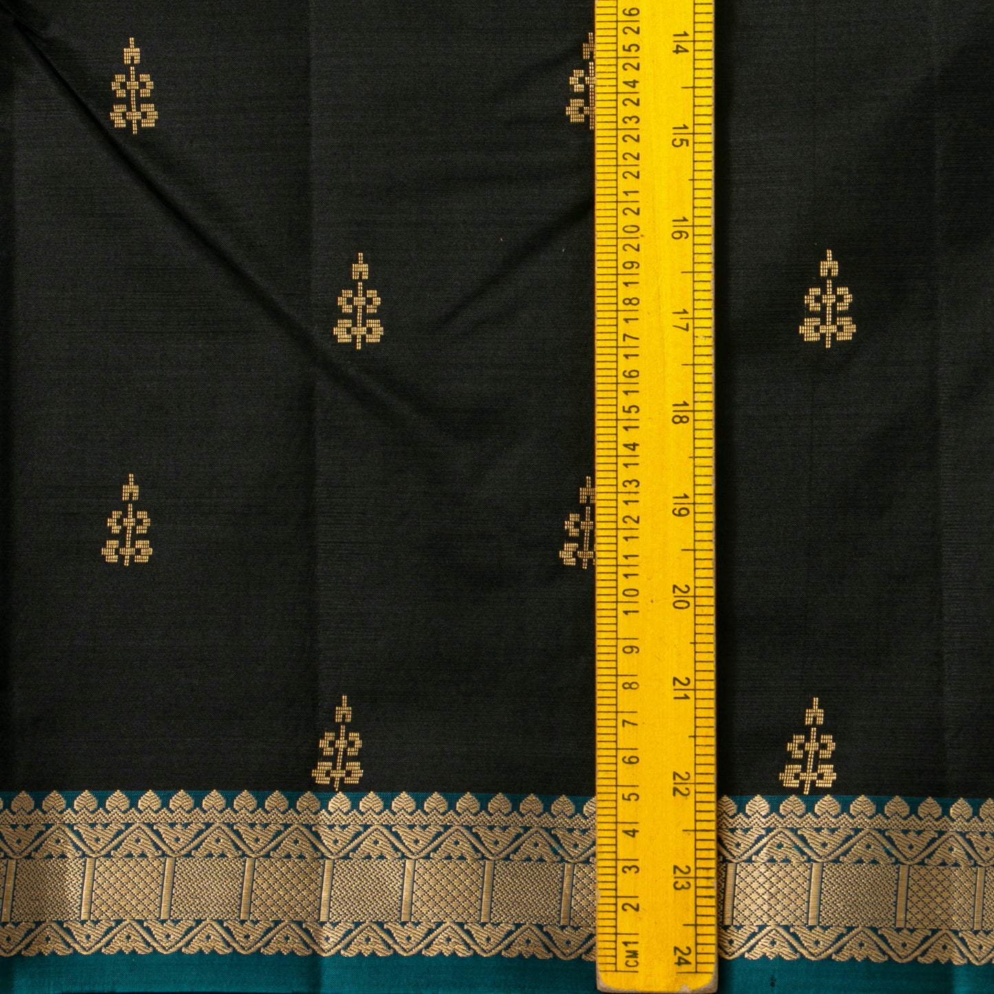Black And Blue Kanchipuram Soft Silk Saree For Festive Wear PV RSP 218