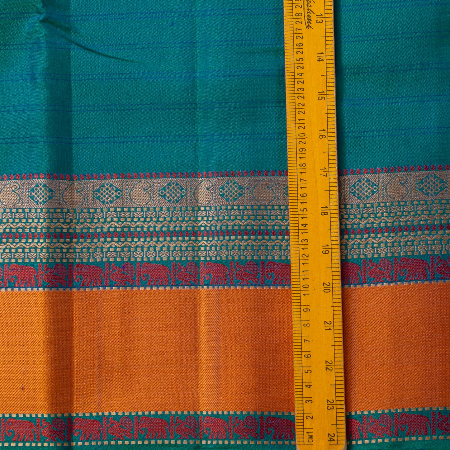 Mayilkazhuthu Blue Kanchipuram Silk Saree No Zari For Festive Wear PV RSP 226
