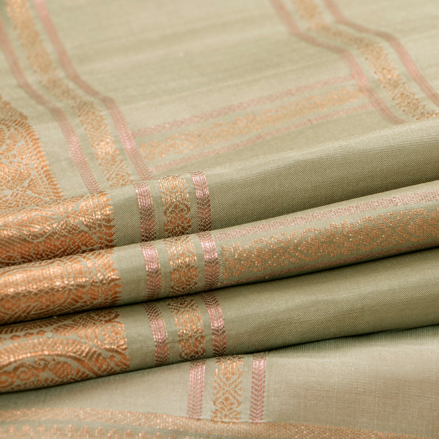 Elachi Green Kanchipuram Soft Silk Saree For Festive Wear PV RSP 155