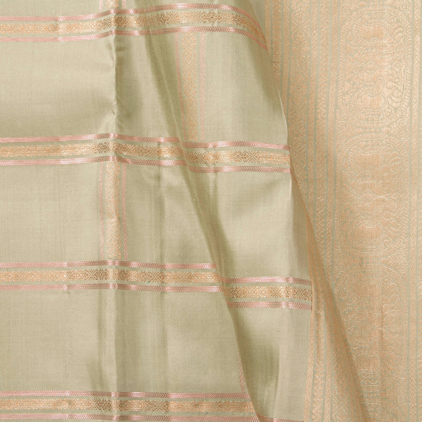 Elachi Green Kanchipuram Soft Silk Saree For Festive Wear PV RSP 155