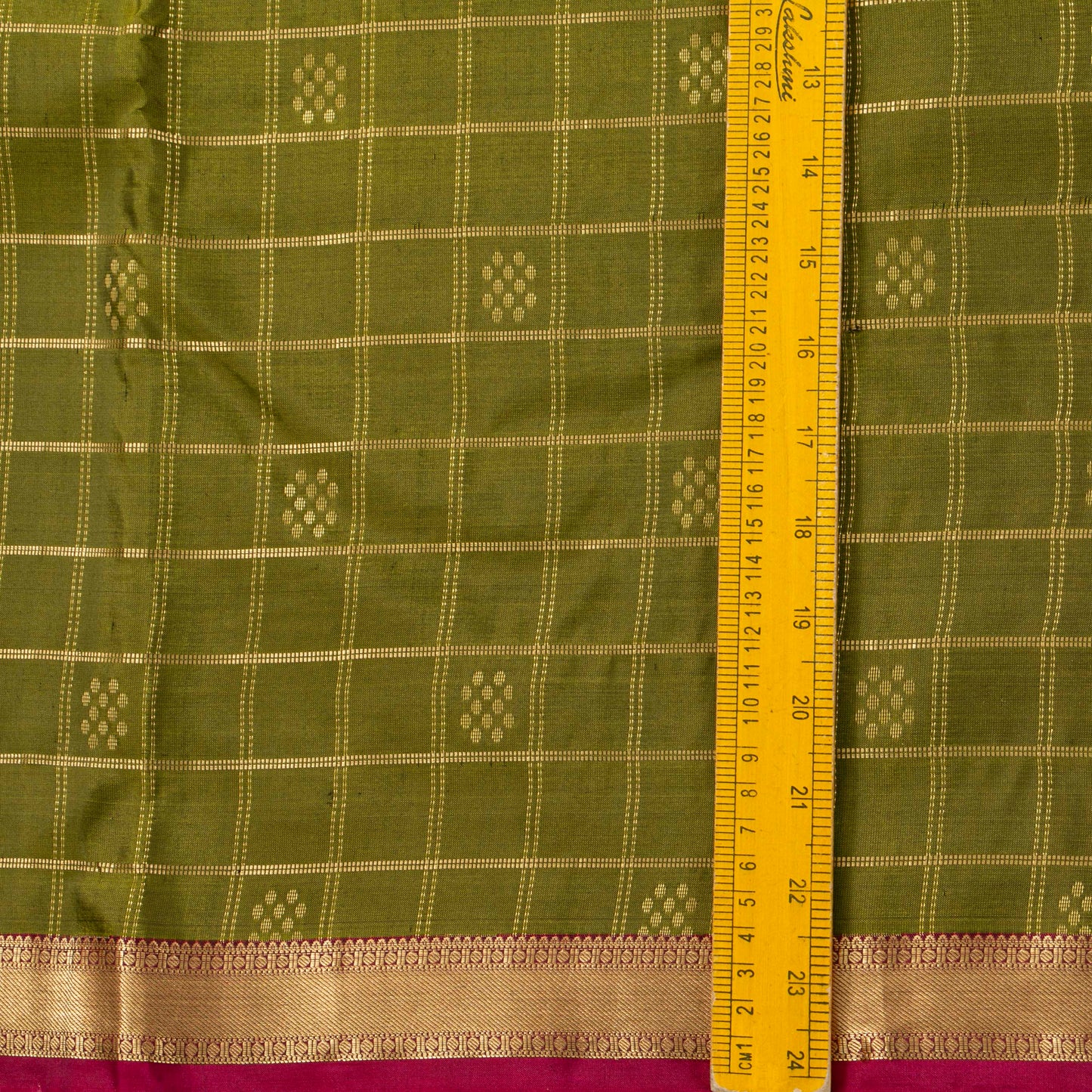 Green And Magenta Kanchipuram Soft Silk Saree For Festive Wear PV RSP 190