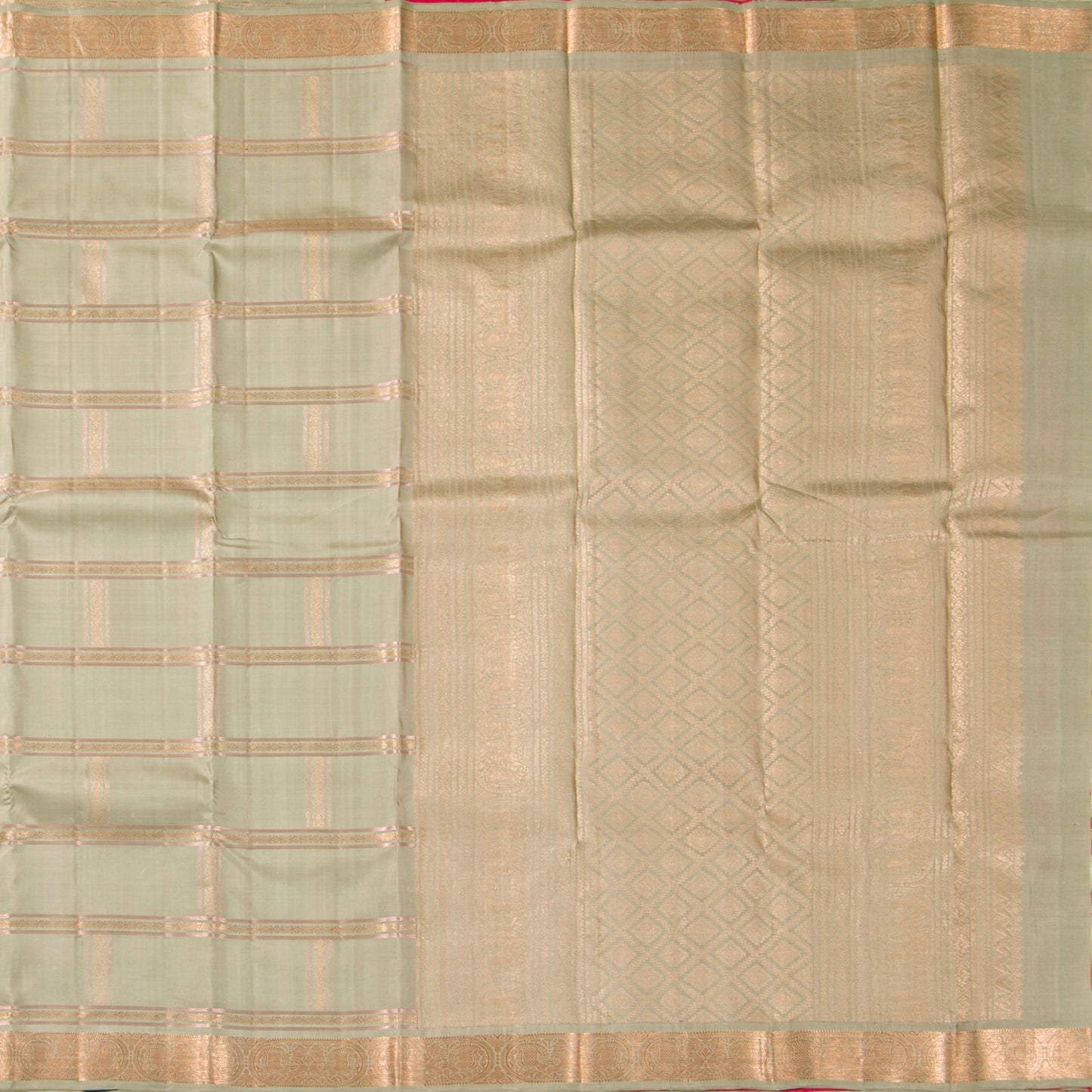 Elachi Green Kanchipuram Soft Silk Saree For Festive Wear PV RSP 155