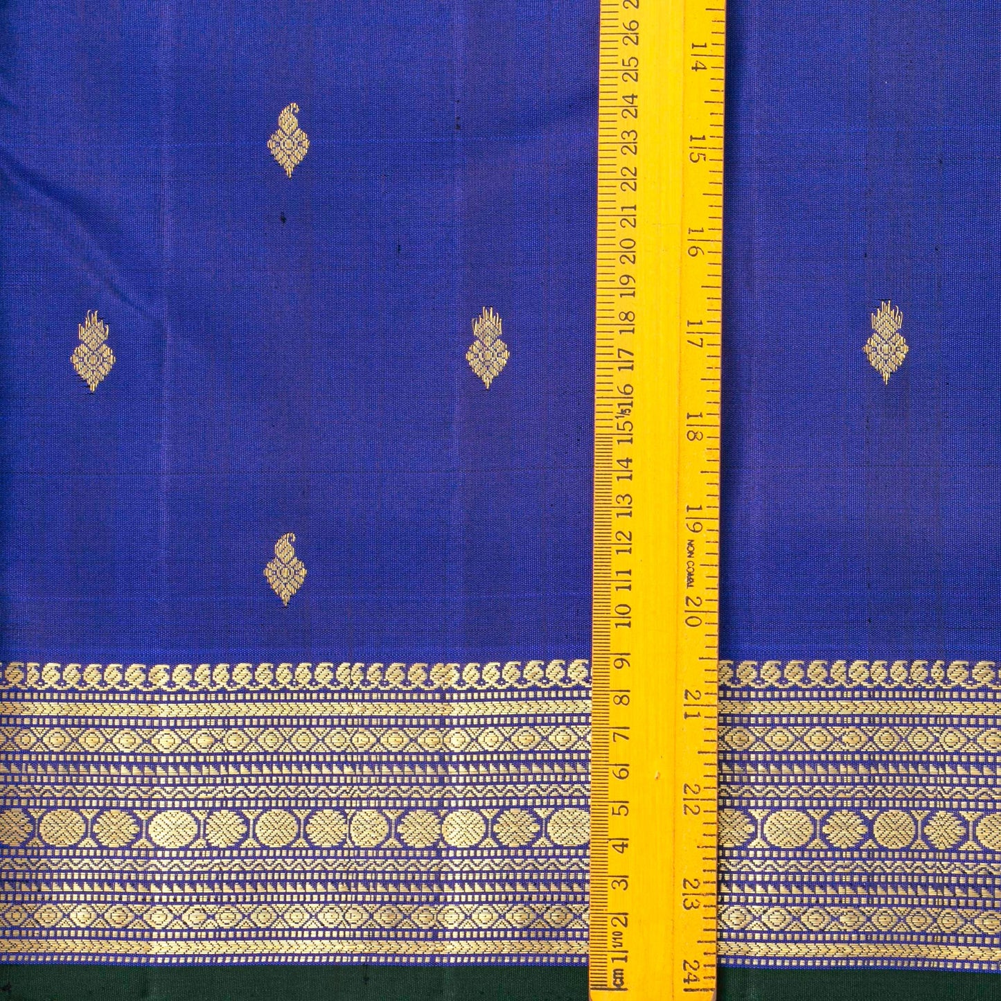 Royal Blue Kanchipuram Silk Saree For Wedding Wear PV ABI 456