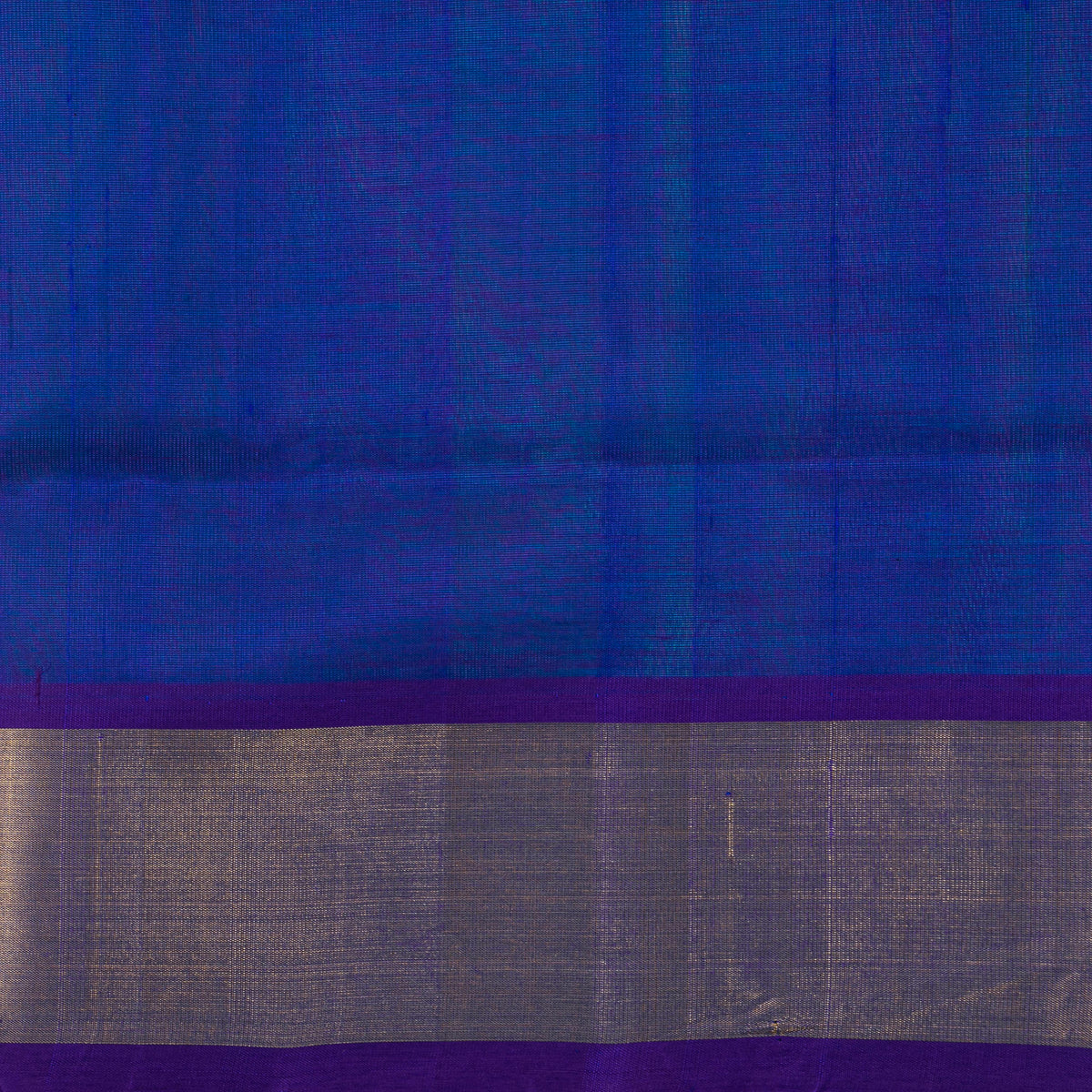 Sea Green And Blue Kanchi Silk Cotton Saree For Festive Wear VP SC 263