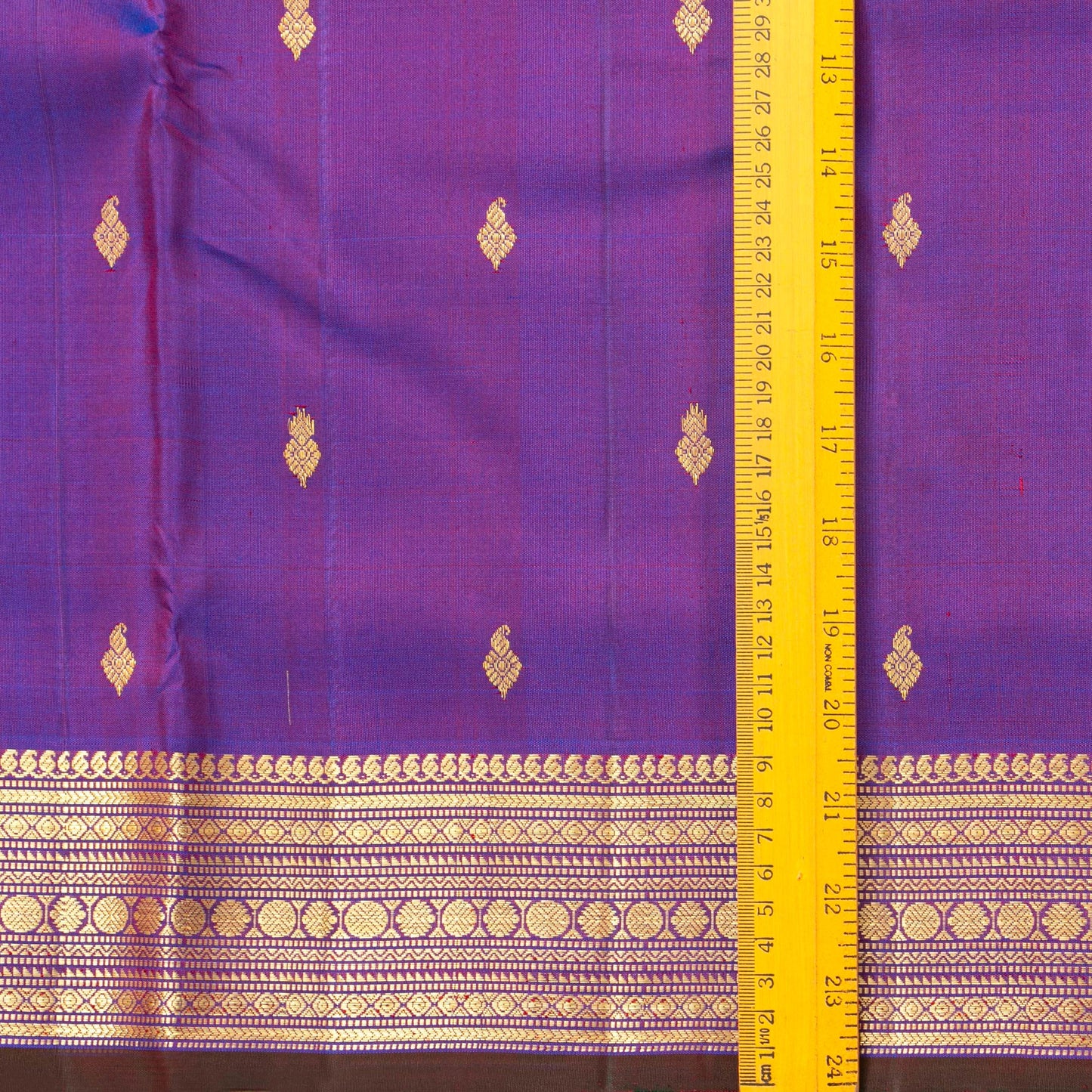 Purple Kanchipuram Silk Saree For Wedding Wear PV ABI 457 - Silk Sari - Panjavarnam PV ABI 457