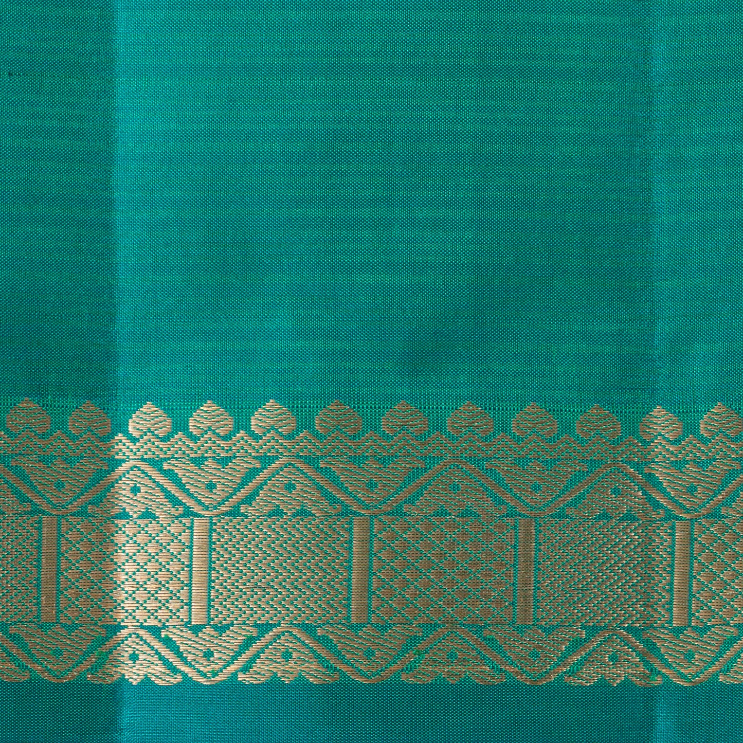 Green And Blue Kanchipuram Soft Silk Saree For Festive Wear PV RSP 213