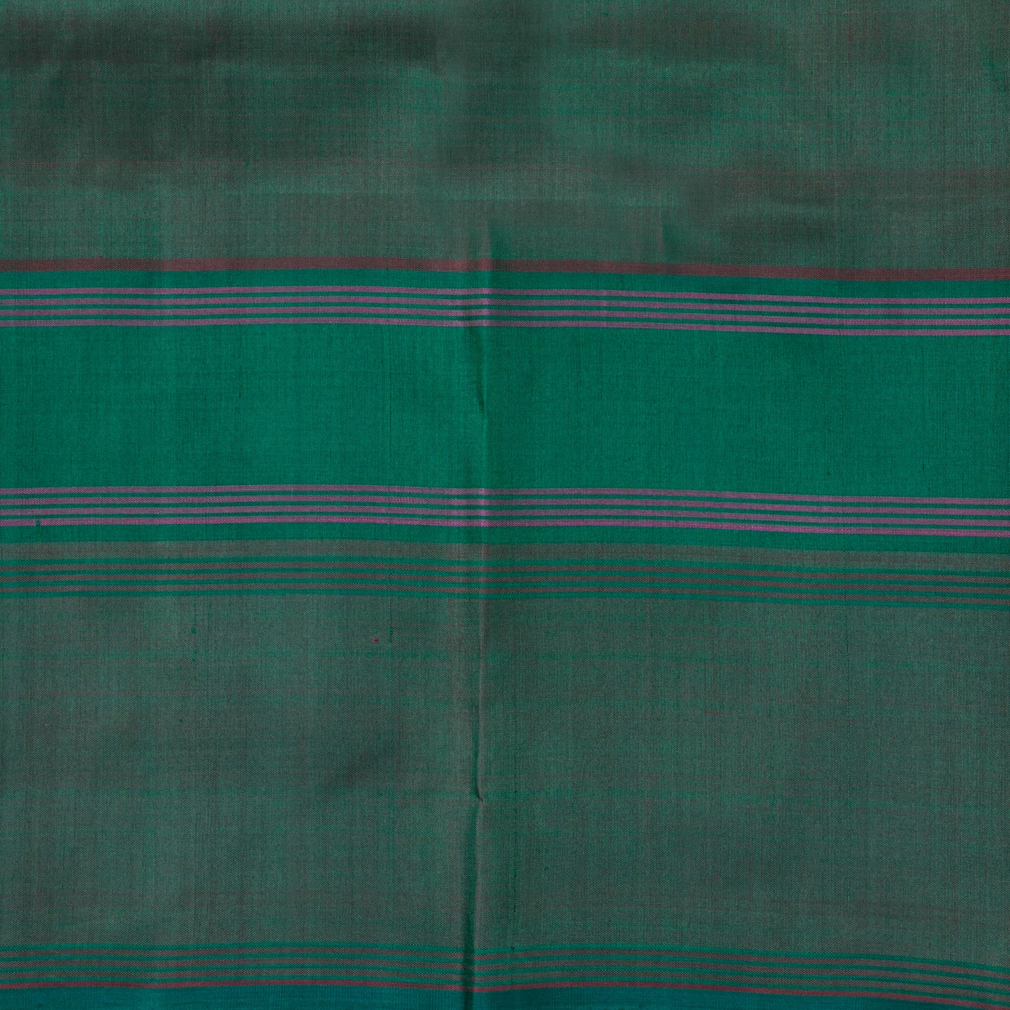 Green Dual Shade Kanchipuram Silk Saree With Veldhari Stripes For Festive Wear PV ABI 50981