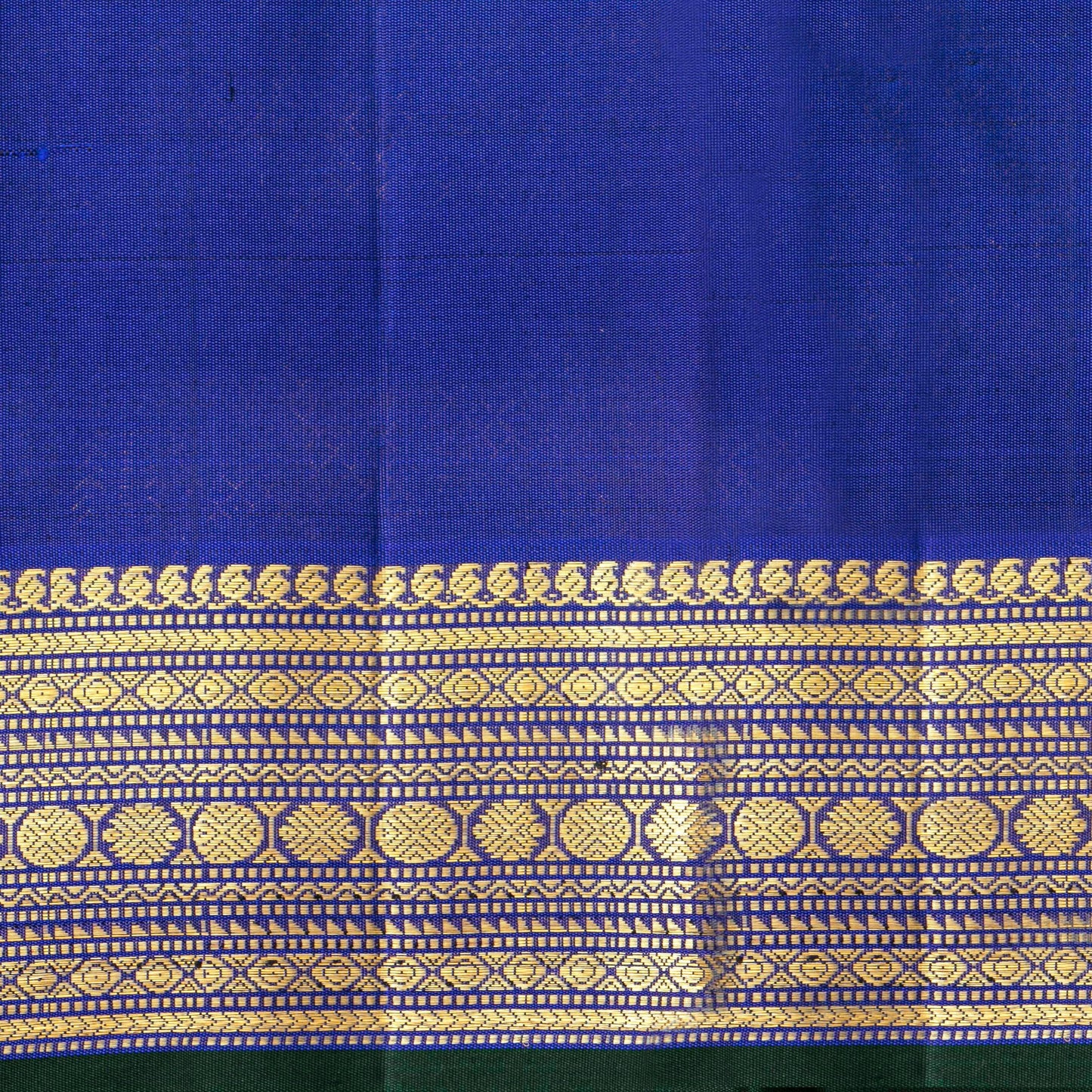 Royal Blue Kanchipuram Silk Saree For Wedding Wear PV ABI 456