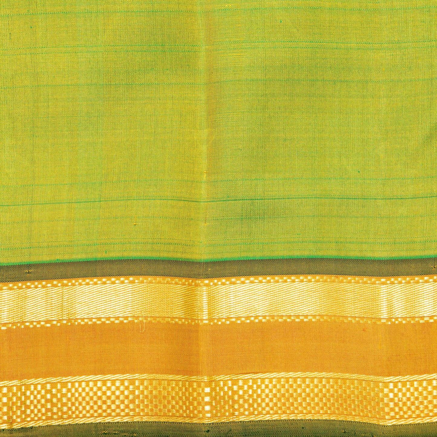 Light Green And Mustard Thirubuvanam Silk Saree For Festive Wear PV ABI 447