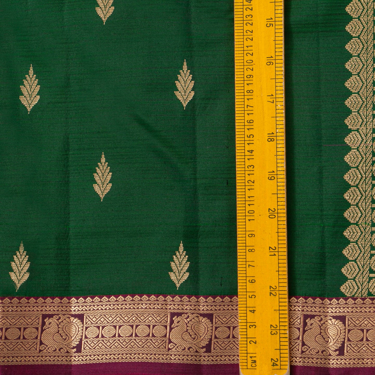 Green And Maroon Kanchipuram Soft Silk Saree For Festive Wear PV RSP 216
