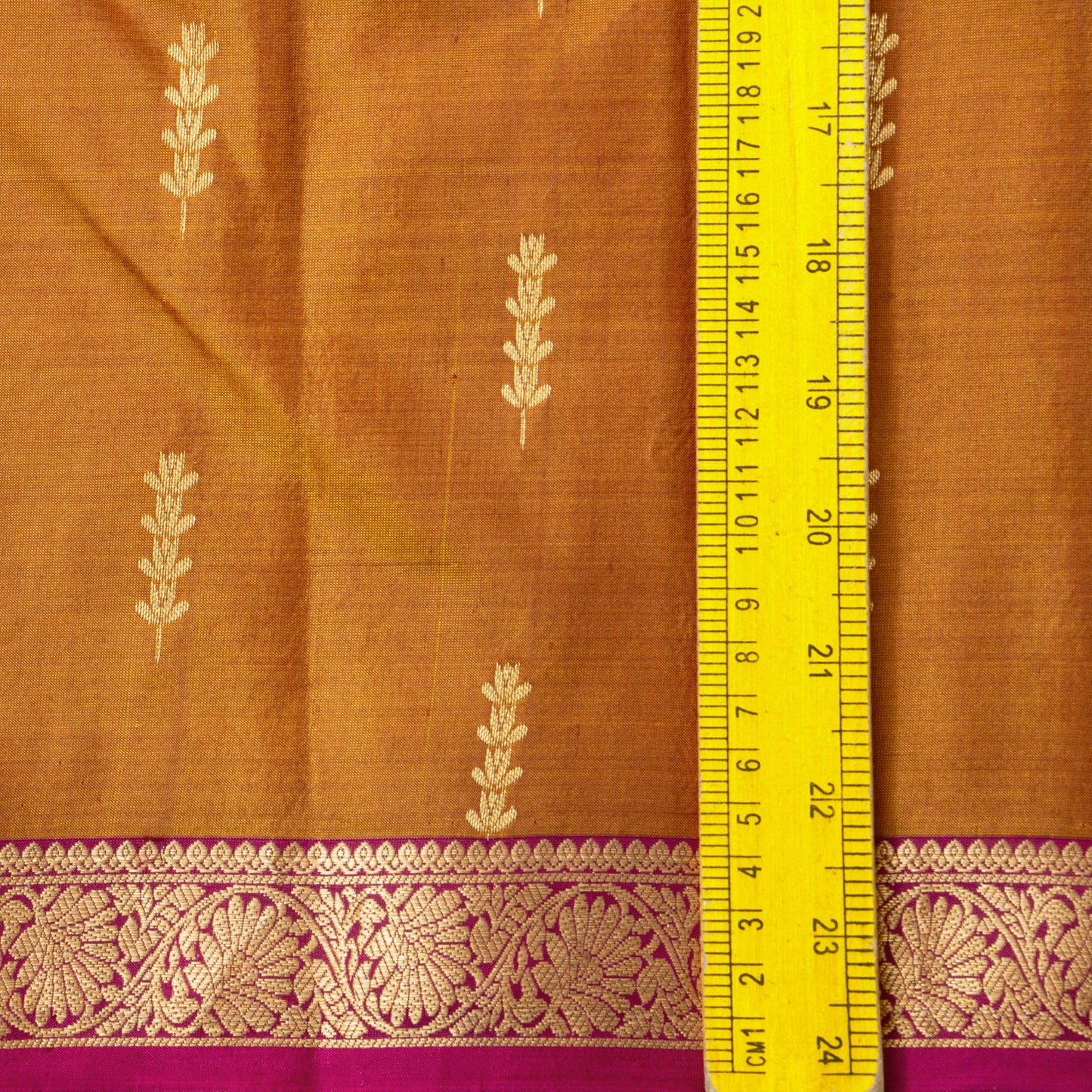 Mustard And Magenta Kanchipuram Soft Silk Saree For Festive Wear PV RSP 214