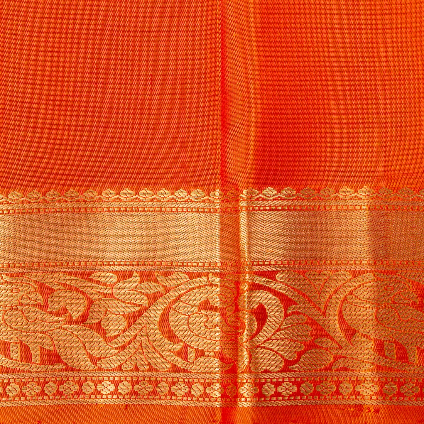 Red And Orange Kanchipuram Soft Silk Saree For Festive Wear PV RSP 221