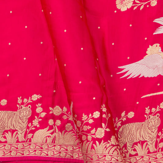 Pink Banarasi Silk Saree PB 309 - Banarasi Silk - Panjavarnam PB 309