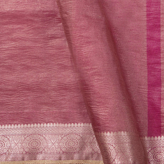 Pink Banarasi Tissue Silk Saree PBT 319 - Banarasi Silk - Panjavarnam PBT 319