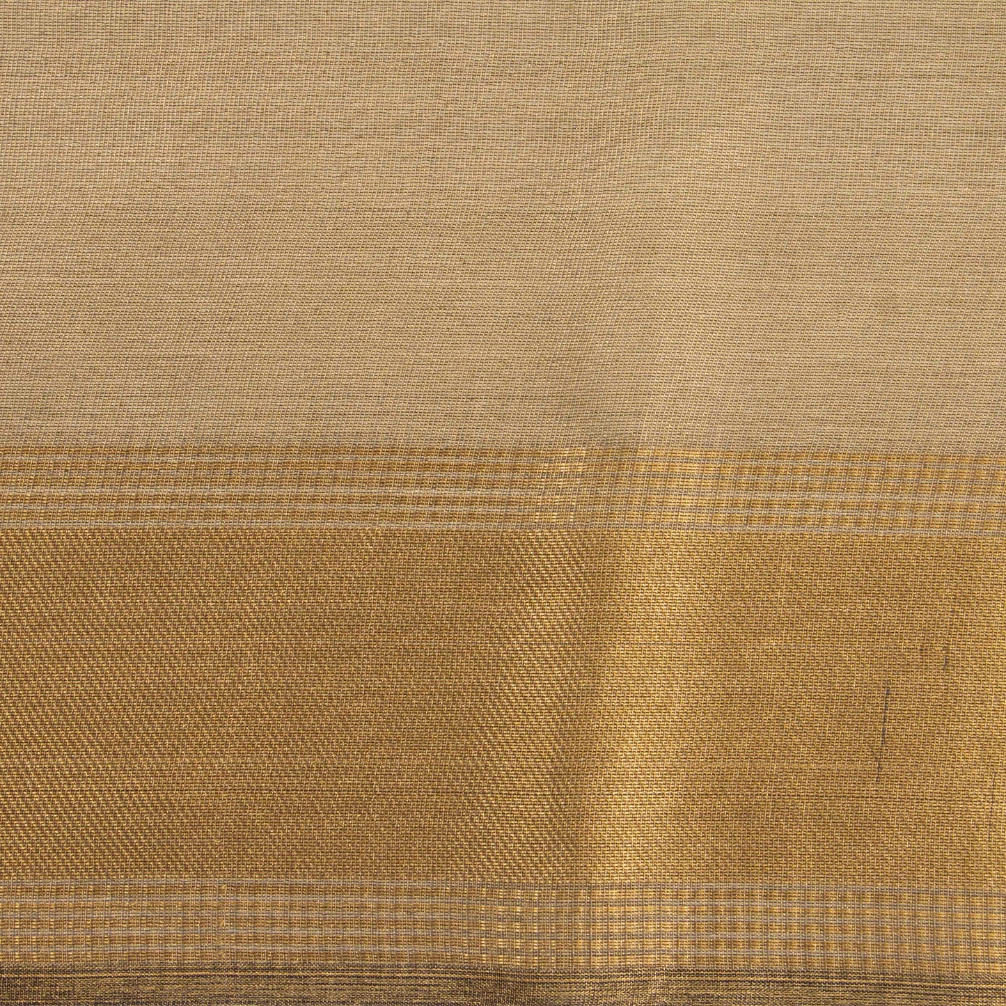 Beige Banarasi Tissue Silk Saree PBT 312