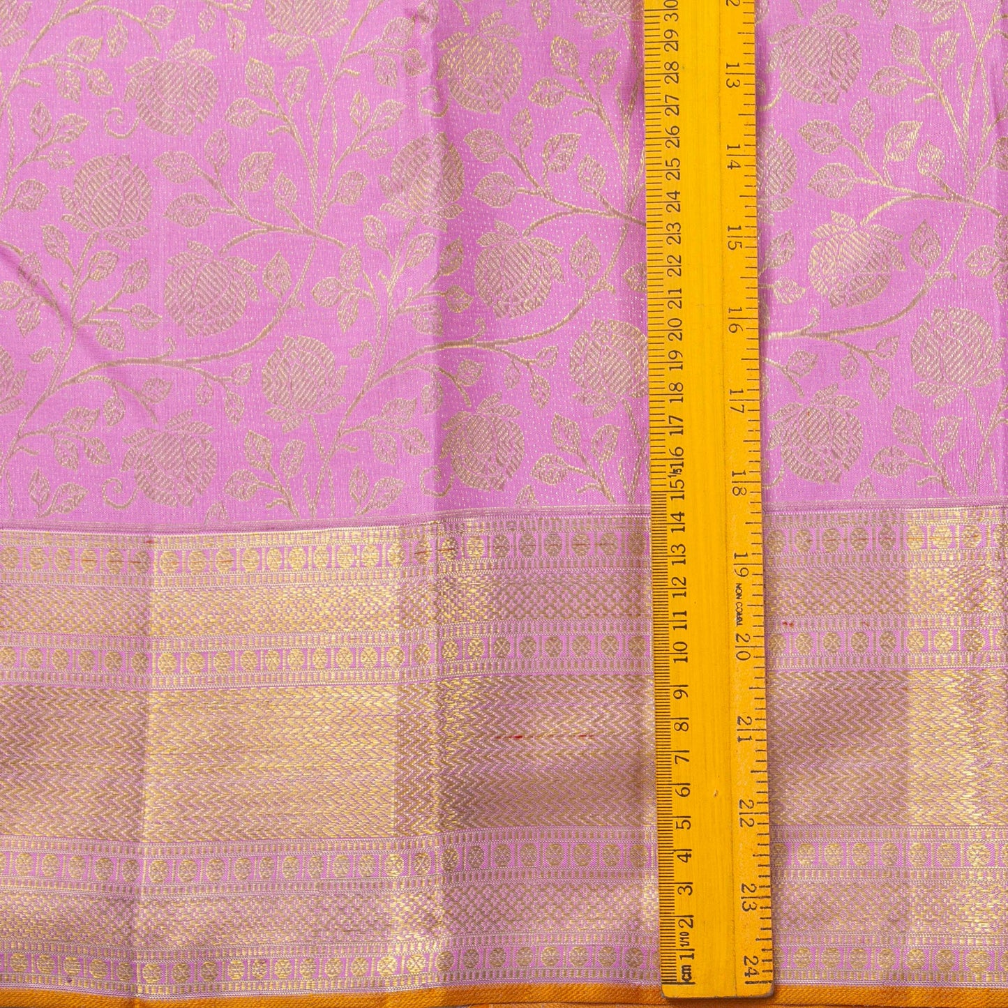 Pastel Mauve Kanchipuram Silk Saree For Bridal Wear PV NYC 1768 - Silk Sari - Panjavarnam PV NYC 1768