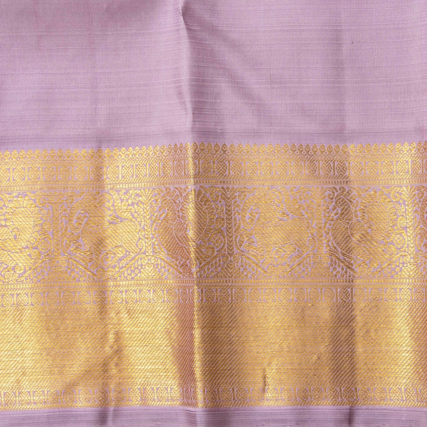 Lilac Kanchipuram Silk Saree For Wedding Wear PV NYC 1841