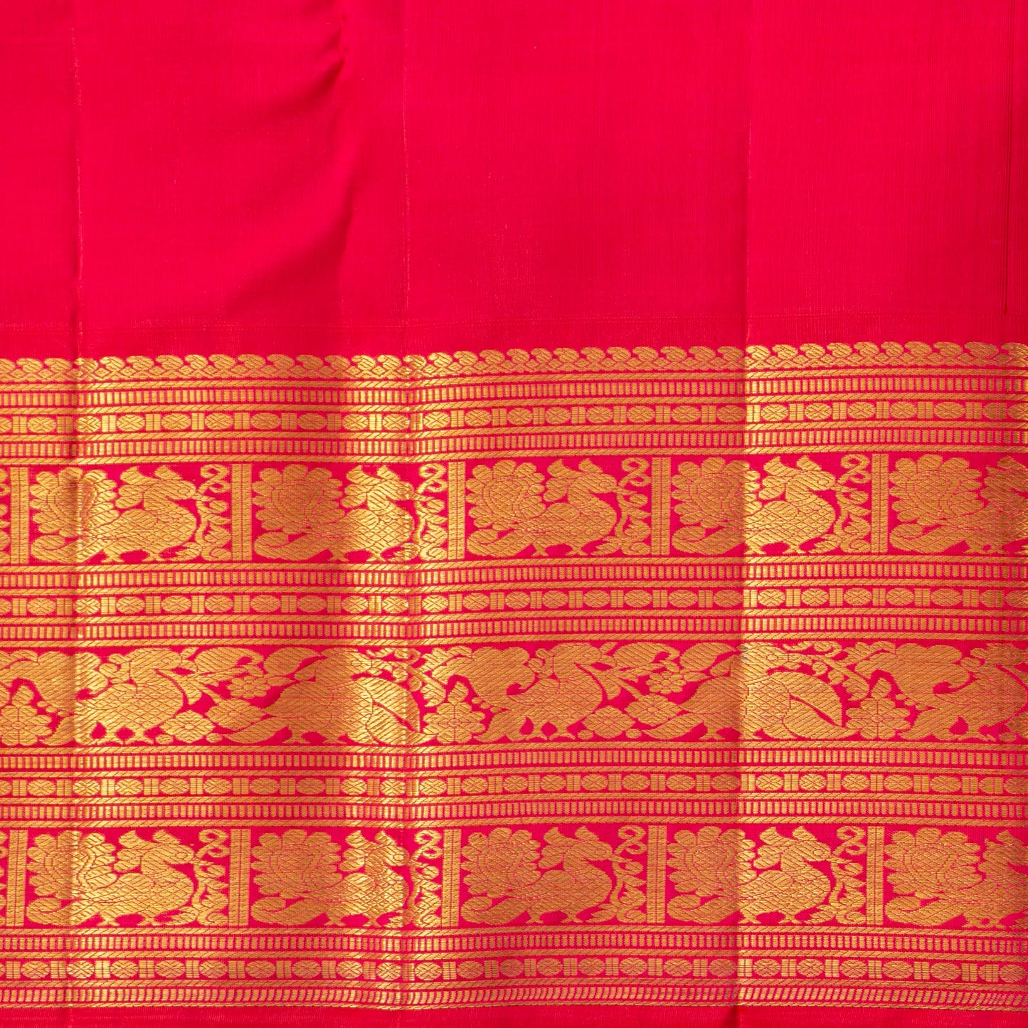 Green And Pink Kanchipuram Silk Saree For Wedding Wear PV NYC 1785