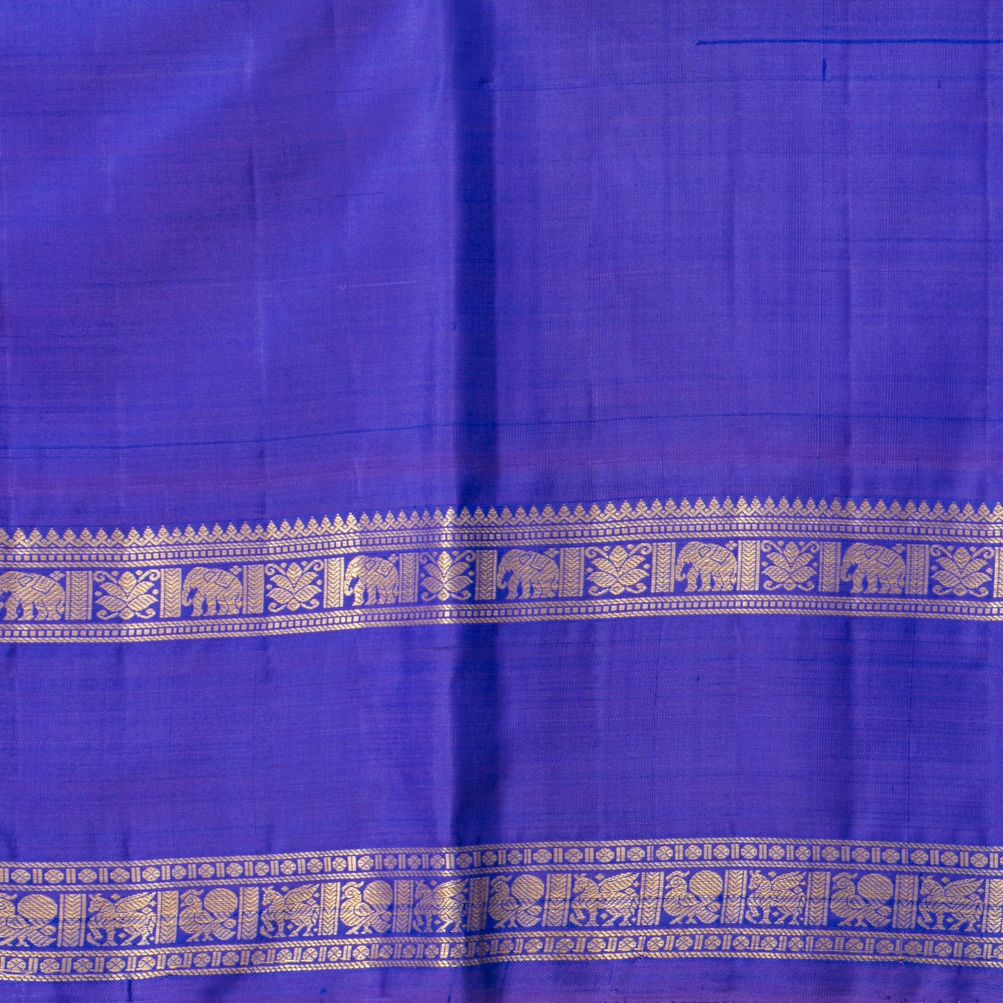 Pink And Blue Kanchipuram Silk Saree For Festive Wear PV NYC 1912