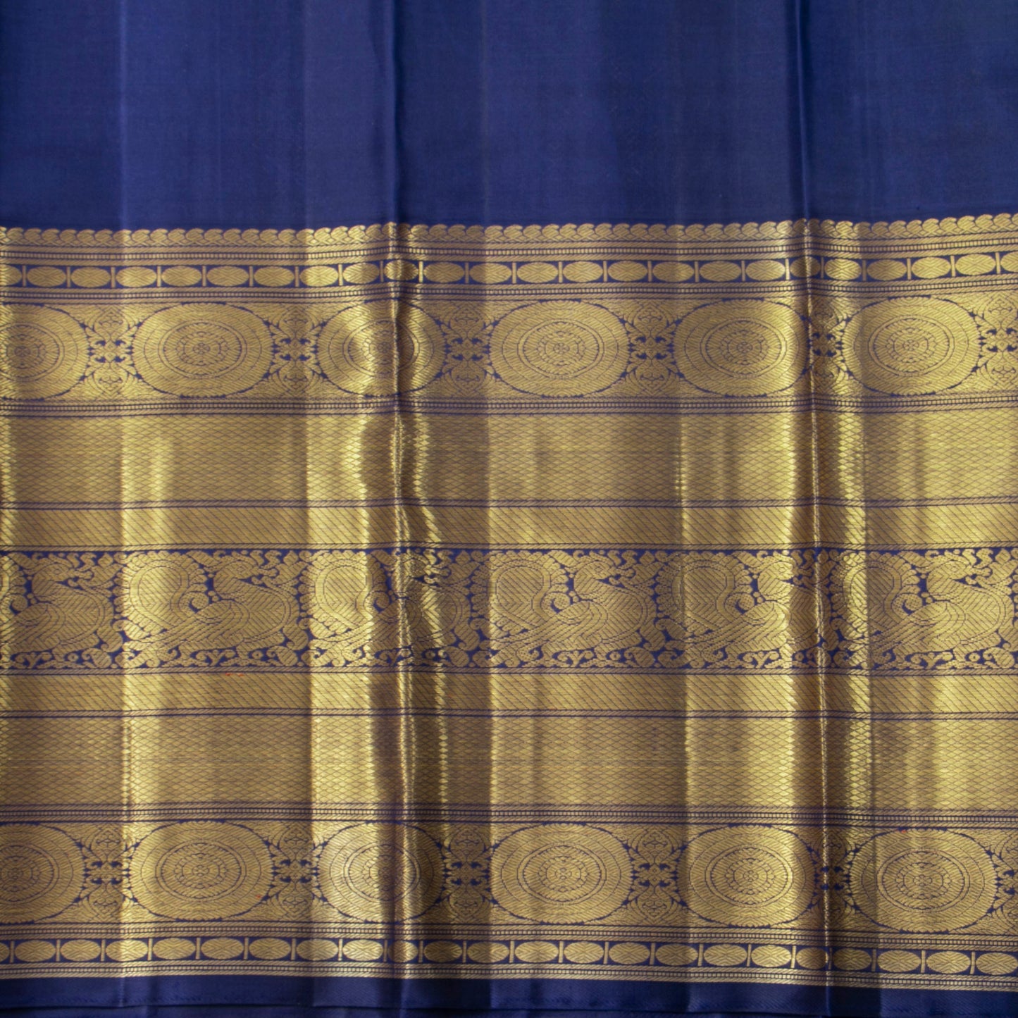 Blue Kanchipuram Silk Saree For Wedding Wear PV NYC 1899