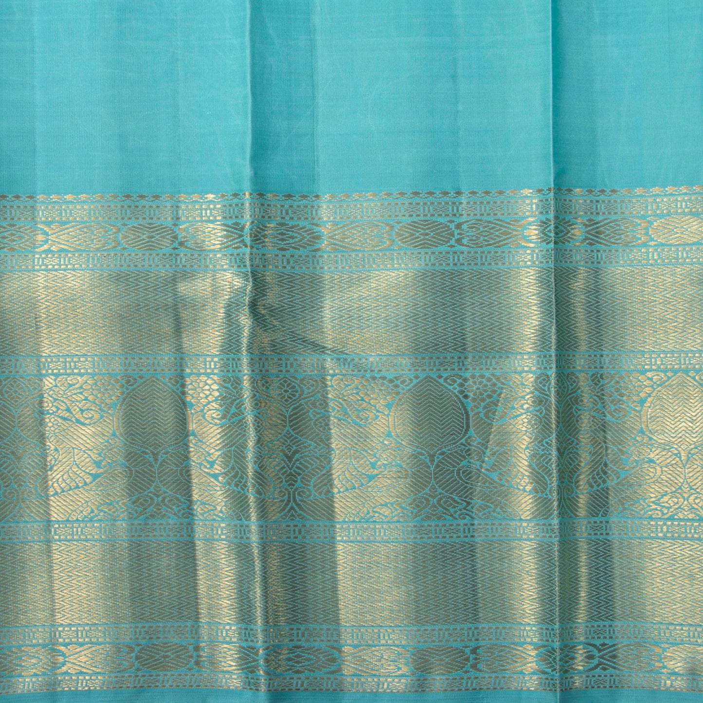 Pastel Blue Kanchipuram Silk Saree For Wedding Wear PV NYC 1896