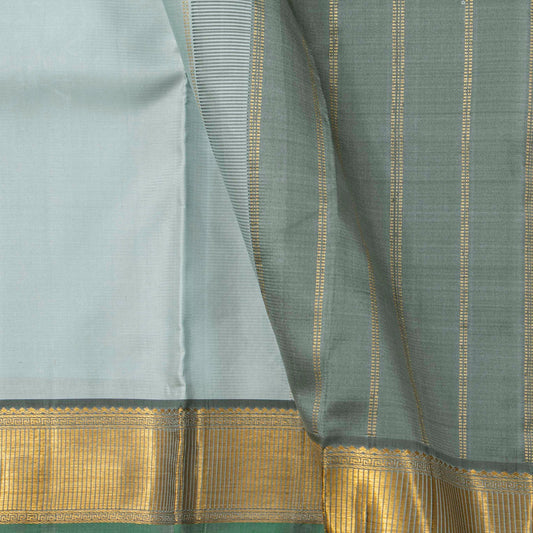 Pastel Blue Kanchipuram Silk Saree For Festive Wear PV J 5574 - Silk Sari - Panjavarnam PV J 5574
