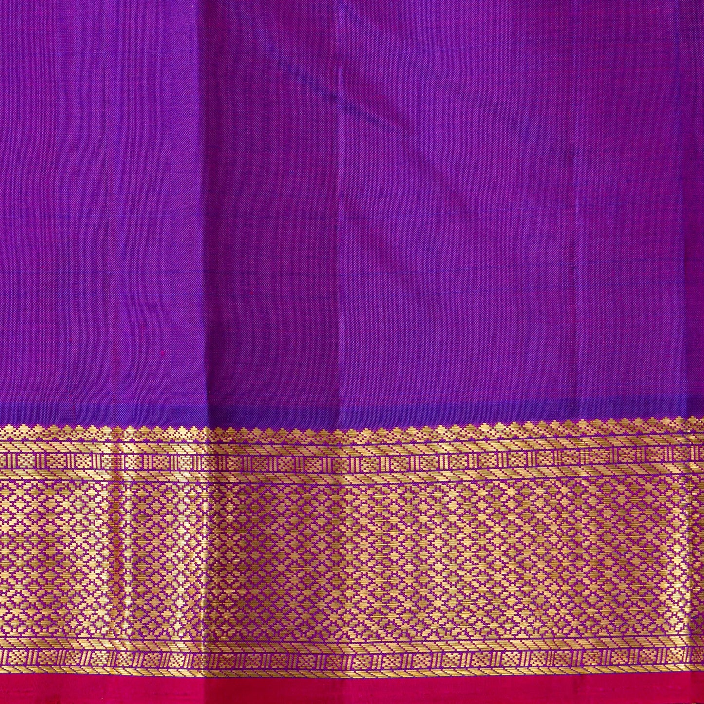 Pink And Purple Kanchipuram Silk Saree For Festive Wear PV J 4951 - Silk Sari - Panjavarnam PV J 4951