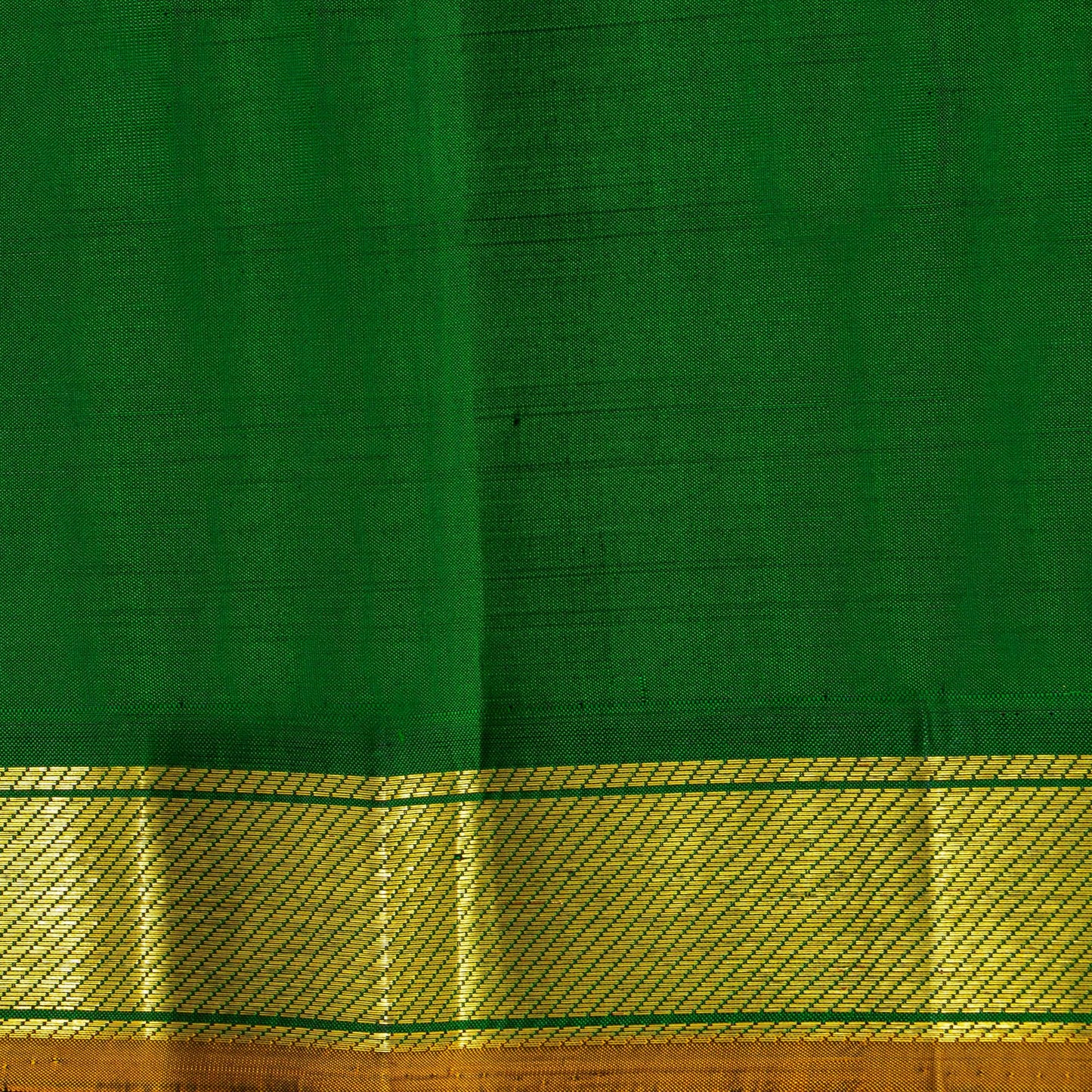 Grey And Green Kanchipuram Silk Saree For Festive Wear PV J 5152 - Silk Sari - Panjavarnam PV J 5152