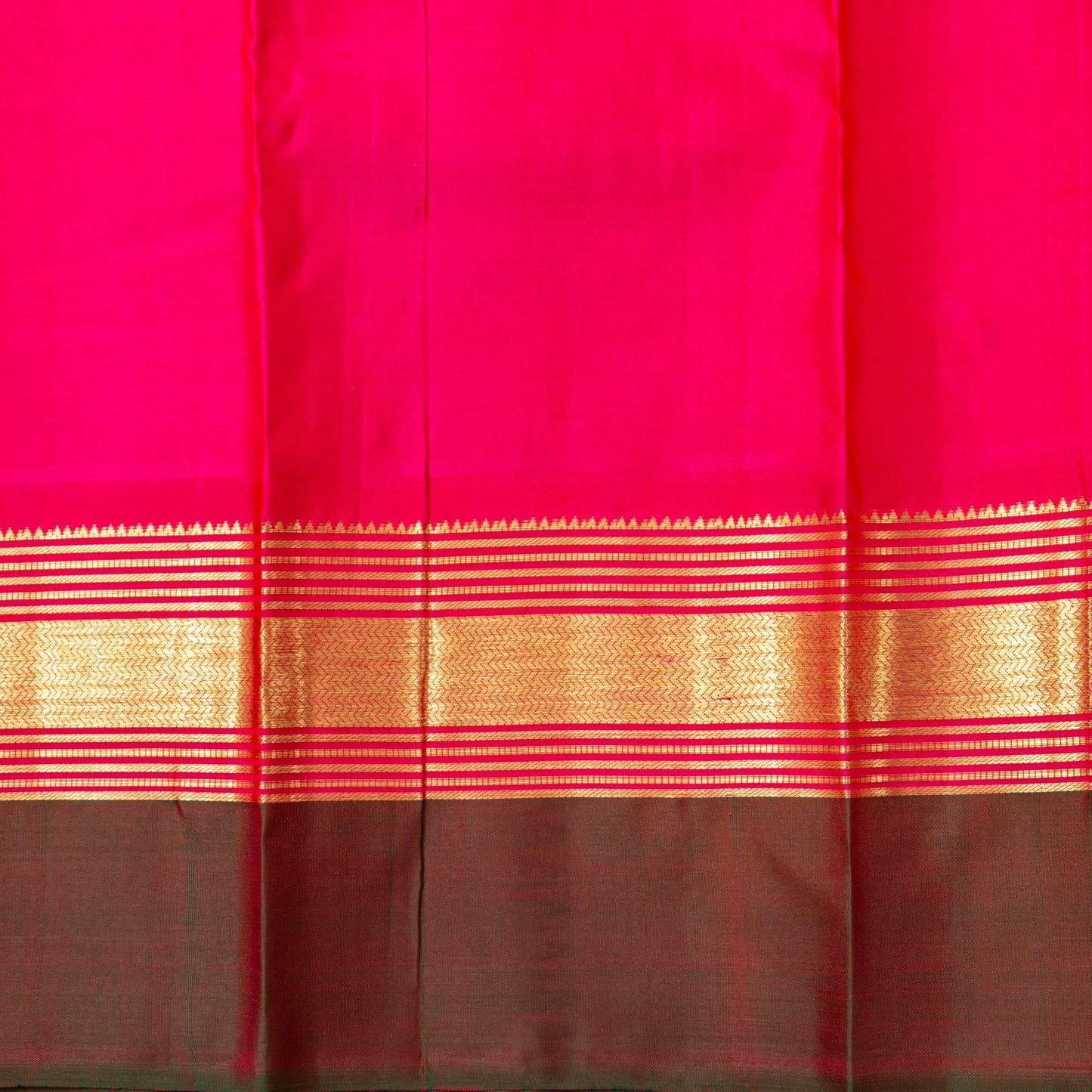 Magenta Kanchipuram Silk Saree For Festive Wear PV NYC 1885